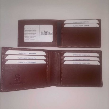 Billetera modelo Americana solo para tarjetas o con monedero interior