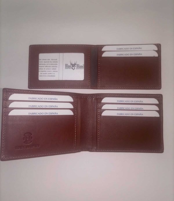 Billetera modelo Americana solo para tarjetas o con monedero interior