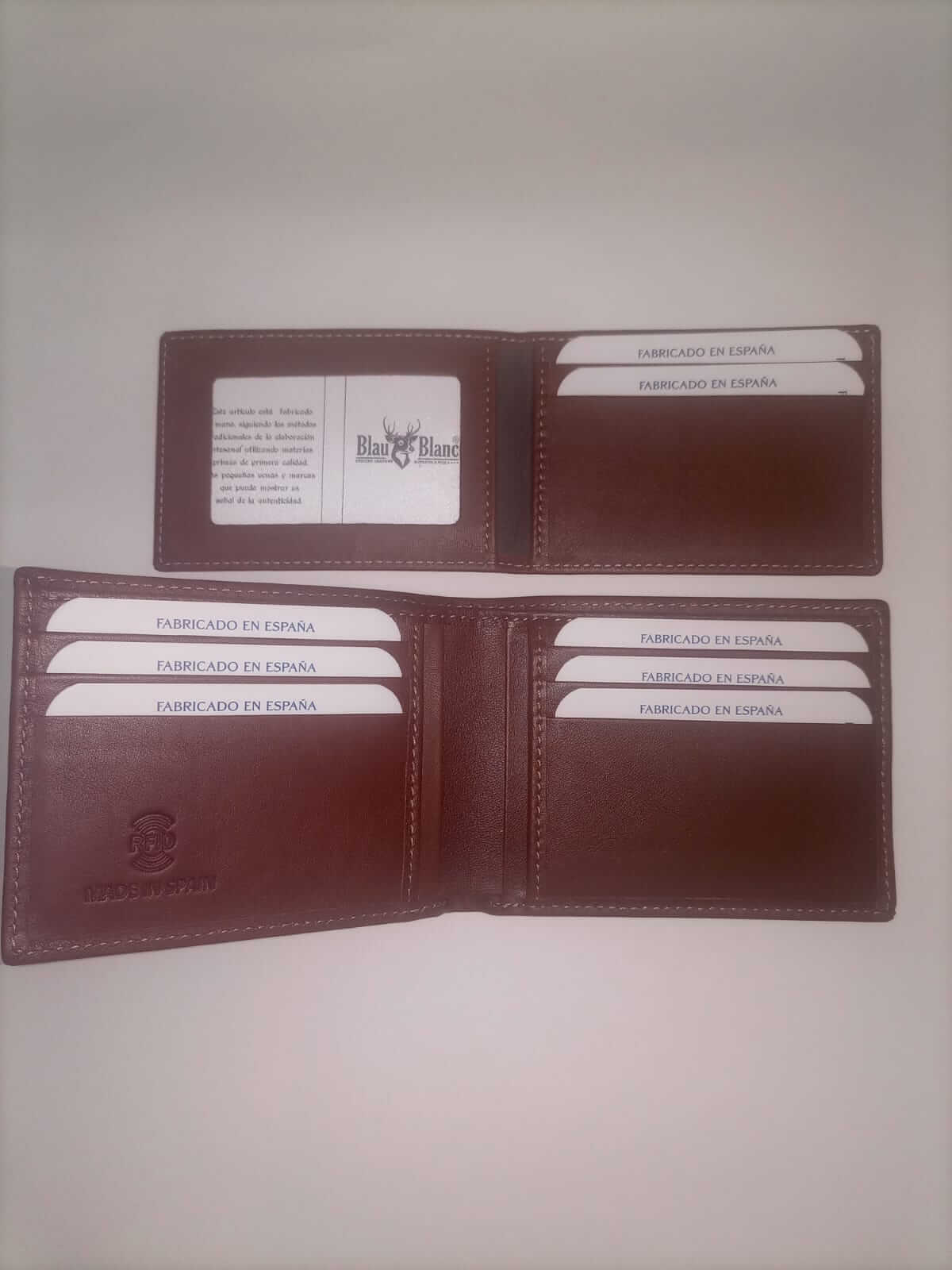 Billetera modelo Americana solo para tarjetas o con monedero interior