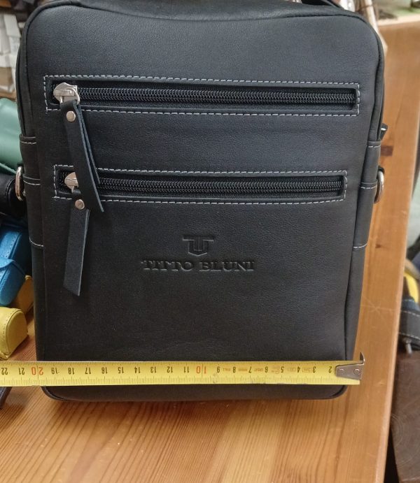 Bolso bandolera cremallera 2 bolsillos frontales